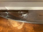 Demilune foyer/entry console table