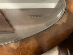 Demilune foyer/entry console table