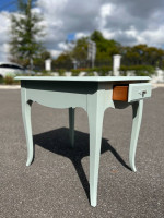 Ethan Allen French Country End Side Table One Drawer - Salt Water