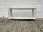 Ethan Allen Braemore rectangular plinth-base console table