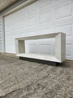 Ethan Allen Braemore rectangular plinth-base console table