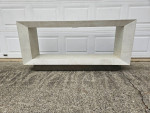 Ethan Allen Braemore rectangular plinth-base console table