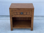 Oak NIGHTSTAND w/ Drawer -Contemporary End Table by American Signature