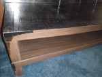 Coffee table - painted dark brown