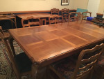 Dining table and 12 chairs