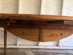 Amazing antique French Pine oval drop leaf table Antique pine