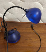 Table Desk Lamp LED Blue Modern Switched Adjustable