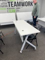 Office Furniture (partitions, conference table, desk, easels)