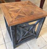 Pine Reclaimed Wood Table nightstand gorgeous woodwork top