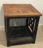 Pine Reclaimed Wood Table nightstand gorgeous woodwork top