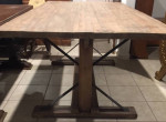 Reclaimed Pine Wood industrial style Dining Table 79”