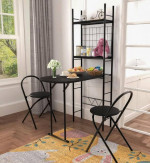 Brand New in Box Small Table and Chairs Set for Two, Black