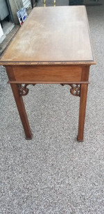 Baker Furniture Chinese Chippendale Style Console Table Desk