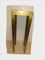 Tall Gold-Accent Fern Table