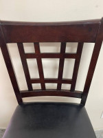 1 Wood Pub table barstool seat height 25” Like New. Cherry Wood Color