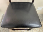 1 Wood Pub table barstool seat height 25” Like New. Cherry Wood Color