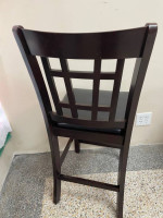 1 Wood Pub table barstool seat height 25” Like New. Cherry Wood Color