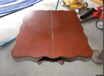 Mint 1860s Empire Style Mahogany Lyre Flip-Top-Game Table
