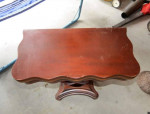 Mint 1860s Empire Style Mahogany Lyre Flip-Top-Game Table