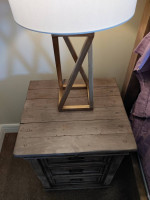 2 - Scott Living 28-in Gold Table Lamps with Fabric Shade