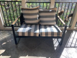 Outdoor couch and table