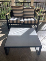 Outdoor couch and table