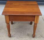 Solid wood side table