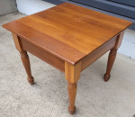 Solid wood side table