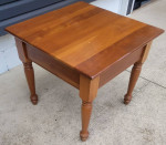 Solid wood side table