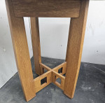 Solid oak coffee and side table