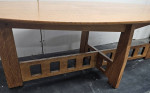 Solid oak coffee and side table