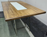 Wood and tile dining table