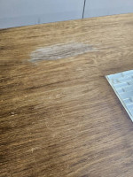 Wood and tile dining table