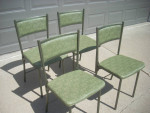 4 matching card table type folding chairs