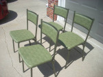 4 matching card table type folding chairs
