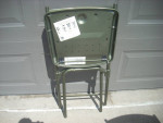 4 matching card table type folding chairs