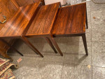 Mid Century Danish Modern Rosewood Nesting Table. By O. Moller