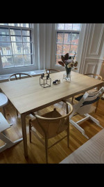 Extendable Dining Table by Ethnicraft Bok Size:  56" - 87" W x 36"D x