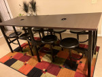Height 8-seater table