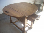 small oak table