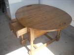 small oak table