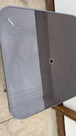 44” W Tempered Glass Patio dining Table 29”