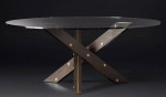 Four chairs and a glass table