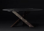 Four chairs and a glass table