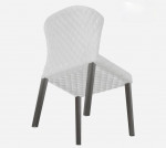 Four chairs and a glass table