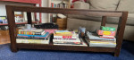 Dark brown wood coffee table $50 OBO