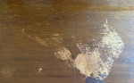 Dark brown wood coffee table $50 OBO
