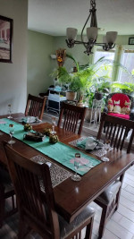 6 sits dining table set