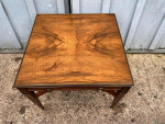 Baker Modernist Style Brass Mounted Fruitwood Side - Coffee Table