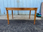Mid Century Oak Dining Table by Bassett Furniture